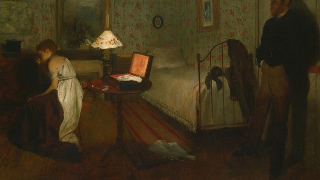 Ölgemälde „Die Vergewaltigung“ von Edgar Degas. © Wikimedia